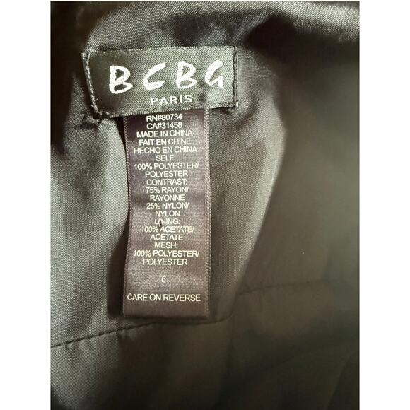 Womens BCBG Paris Size 6, Pre Owned Velvet & Plaid Taffeta Wrap Dress - Picture 5 of 8